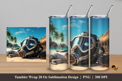 Snorkeling Tool Tumbler Wrap Sublimation Design 5 Product Image 1