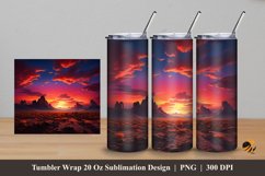 Charming Desert Tumbler Wrap Sublimation Design 5 Product Image 1
