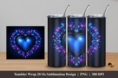 Diamond Love Tumbler Wrap Sublimation Design 5 Product Image 1