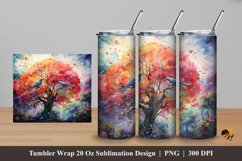 Beautiful Birds Tumbler Wrap Sublimation Design 5 Product Image 1