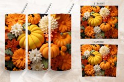 3d Fall Pumpkins Tumbler Wrap Collection, 3D Autumn Tumbler Product Image 6