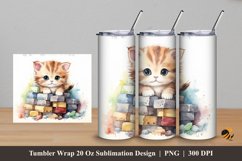 Baby Animals Tumbler Wrap Sublimation Design 5 Product Image 1