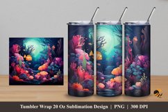 Beautiful Depth Tumbler Wrap Sublimation Design 5 Product Image 1
