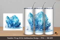 Ice Splash Tumbler Wrap Sublimation Design 5 Product Image 1