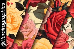 Vibrant Roses Digital Papers - 04 variations Product Image 5