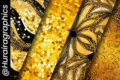 Yellow Glitter Digital Papers Bundle Product Image 5
