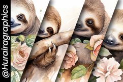 Shabbychic Sloth Digital Papers Product Image 5