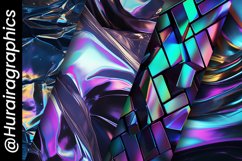 Black holographic Foil Digital Papers Bundle Product Image 5