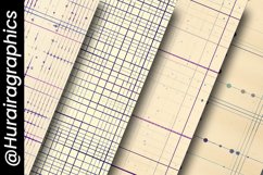 Vintage Aged Graph Digital Papers Bundle Product Image 5