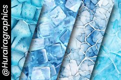 Winter Freeze Texture Digital Papers Bundle Product Image 5