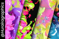 Paint Splashes Digital Papers Bundle Product Image 5