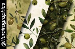 Olive Pattern Digital Papers Bundle Product Image 5