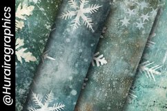 Gray Snowflake Digital Papers Bundle Product Image 5