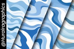 Blue Waves Digital Papers Product Image 5