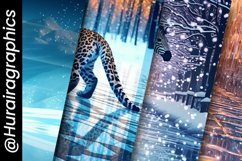 Animals Skier Digital Papers Bundle Product Image 5