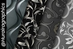 Gothic Black Digital Papers, Scary Pattern Product Image 5