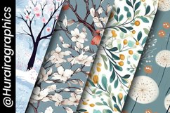 Snowing Nature Digital Papers Bundle Product Image 5