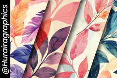 Brush Leaves Digital Papers Bundle Product Image 5