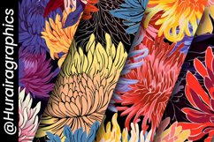 Multidimensional Shading Flower Digital Papers Bundle Product Image 5