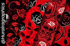 Roses Skull Digital Papers Bundle Product Image 5