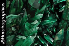 Emerald Crystal Digital Papers - 04 Variations Product Image 5