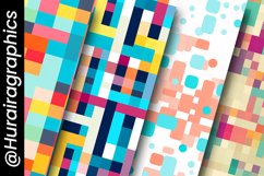 Pixel Art Digital Papers Bundle Product Image 5