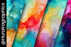 Beautiful Fractal Alcohol Digital Papers Bundle Product Image 5