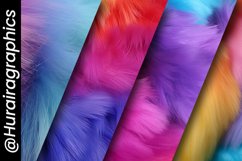 Fuzzy Rainbow Digital Papers Bundle Product Image 5