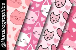 Loving Cat Digital Papers Bundle Product Image 5