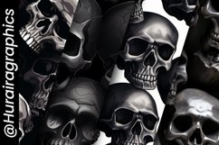 Gothic Skull Digital Papers Bundle Product Image 5