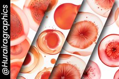 Peach Pattern Digital Paper Product Image 5