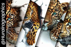 Cheetah Peeking Digital Papers - 04 Variations Product Image 5