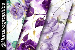 Artistic Rose Digital Papers Bundle Product Image 5