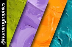Thick Paint Digital Papers Bundle Product Image 5