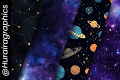 Purple Galaxy Digital Papers Bundle Product Image 4