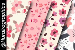Flat Flowers Digital Papers Bundle Product Image 5