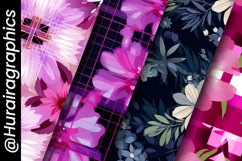 Fantasy Flower Digital Papers Bundle Product Image 5