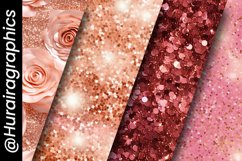 Rose Gold Glitter Digital Papers Bundle Product Image 5