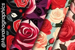 Random Rose Digital Papers - 04 Variations Product Image 5