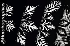 Snowflakes Silhouttes Digital Papers Bundle Product Image 5
