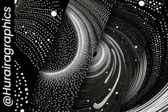 Black and White Swirled Digital Papers Product Image 5