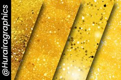 Yellow Glitter Digital Papers Bundle Product Image 5