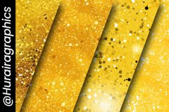 Yellow Glitter Digital Papers Bundle Product Image 5