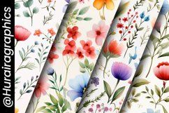 Micro Floral Digital Papers Bundle Product Image 5
