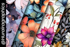 Flowers Background Digital Papers Bundle Product Image 5
