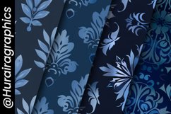 Gothic Blue Digital Papers, Scary Pattern Product Image 5