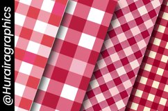 Red Plaid Digital Papers Bundle Product Image 5