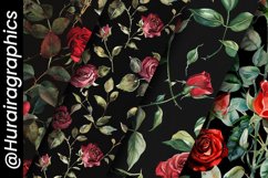 Watercolor Roses Digital Papers Bundle Product Image 5