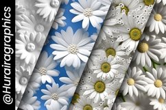 Mini Daisy Digital Papers Bundle Product Image 5