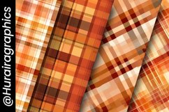 Western Autumn Plaid Digital Papers Bundle Product Image 5